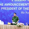 Thiếu tướng Lê Quốc Hùng, Thứ trưởng Bộ Công an trả lời cầu hỏi của phóng viên các cơ quan thông tấn, báo chí trong nước và quốc tế. (Ảnh: Phạm Kiên/TTXVN)