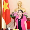 Thứ trưởng Bộ Lao động-Thương binh và Xã hội Nguyễn Thị Hà phát biểu khai mạc Hội nghị. (Ảnh: Hoàng Hiếu/TTXVN)