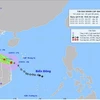 Hình ảnh vị trí và đường đi của bão số 6. (Nguồn: nchmf.gov.vn)