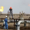 Một cơ sở lọc dầu tại Nasiriyah của Iraq. (Ảnh: AFP/TTXVN)