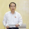 Chủ nhiệm Ủy ban Pháp luật của Quốc hội Hoàng Thanh Tùng phát biểu. (Ảnh: Doãn Tấn/TTXVN)