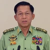 Tư lệnh Lực lượng vũ trang Myanmar, Tướng Min Aung Hlaing. (Ảnh: AFP/TTXVN)