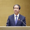 Bộ trưởng Bộ Giáo dục và Đào tạo Nguyễn Kim Sơn phát biểu. (Ảnh: Doãn Tấn/TTXVN)