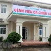 Bệnh viện dã chiến số 1, nơi điều trị các bệnh nhân mắc COVID-19 của tỉnh Lào Cai. (Ảnh: TTXVN phát)