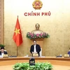 Thủ tướng Phạm Minh Chính phát biểu kết luận phiên họp Chính phủ chuyên đề tháng 11 này. (Ảnh: Dương Giang/TTXVN)