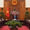 Thủ tướng Phạm Minh Chính phát biểu kết luận cuộc họp. (Ảnh: Dương Giang/TTXVN)