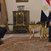 Ngoại trưởng Israel Yair Lapid và Tổng thống Ai Cập Abdel Fattah al-Sisi. (Nguồn: timesofisrael.com)