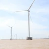 Các dự án điiện gió ở vùng biển tỉnh Bến Tre. (Ảnh: Công Trí/TTXVN)
