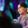 Bà Aung San Suu Kyi, khi giữ chức Cố vấn nhà nước Myanmar. (Ảnh: AFP/TTXVN)