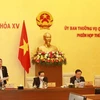 Phó Chủ tịch Quốc hội Nguyễn Đức Hải điều hành phiên họp. (Ảnh: Phương Hoa/TTXVN)