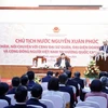 Chủ tịch nước gặp gỡ cộng đồng người Việt Nam tại Campuchia 
