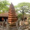 Tháp đất nung đền An Xá, huyện Tiên Lữ, tỉnh Hưng Yên. (Nguồn: baohungyen.vn)