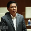 Bộ trưởng Bộ Giao thông Vận tải Nguyễn Văn Thể. (Ảnh: Minh Đức/TTXVN)