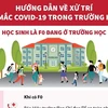 [Infographics] Hướng dẫn về xử trí ca mắc COVID-19 trong trường học