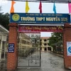 Trường THPT Nguyễn Huệ, huyện Kiến Thụy, thành phố Hải Phòng, nơi nữ sinh bị đánh theo học. (Nguồn: VOV)