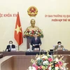 Chủ tịch Quốc hội Vương Đình Huệ phát biểu khai mạc phiên họp. (Ảnh: Doãn Tấn/TTXVN)
