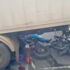 Hiện trường vụ tai nạn trên đèo Bảo Lộc khiến 2 phụ nữ tử vong vào chiều 30/4. (Ảnh: TTXVN phát)