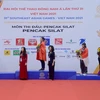 Ban tổ chức trao huy chương Vàng cho vận động viên Quàng Thị Thu Nghĩa (Việt Nam); huy chương Bạc cho vận động viên Siti Rahmah Binti Mohamed Nasir (Malaysia); đồng huy chương Đồng cho vận động viên Rahmawati (Indonesia) và Siti Khadijah Binte Mohamad Sha