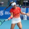 Tay vợt Chanelle Vân Nguyễn (Việt Nam) thắng 2-0 ở nội dung đơn nữ. (Ảnh: Thế Duyệt/TTXVN)