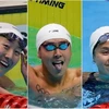 Ba chị em họ Quah là những kình ngư xuất sắc của đội tuyển bơi lội Singapore. (Nguồn: seagames2021.com)