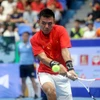 Tay vợt Lý Hoàng Nam (Việt Nam) thắng 2-0 trận bán kết nội dung đơn nam môn Quần vợt SEA Games 31. (Ảnh: Thế Duyệt/TTXVN)