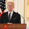 Tổng thống Mỹ Joe Biden tại cuộc họp báo ở Tokyo, ngày 23/5. (Ảnh: AFP/TTXVN)