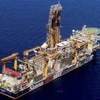 Một tàu khoan của Energean ở mỏ khí đốt tự nhiên Karish, phía đông Địa Trung Hải vào ngày 9/5 vừa qua. (Nguồn: Reuters)