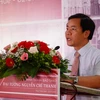 Chủ tịch UBND tỉnh Thừa Thiên-Huế Nguyễn Văn Phương phát biểu tại buổi lễ. (Ảnh: Mai Trang/TTXVN)