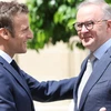 Tổng thống Pháp Emmanuel Macron và Thủ tướng Australia Anthony Albanese. (Nguồn: smh.com.au)