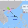 Dự báo vị trí và đường đi của bão số 1. (Nguồn: Trung tâm Dự báo Khí tượng Thủy văn Trung ương)