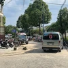 Hiện trường vụ 6 người tử vọng trong 1 căn nhà tại đường DJ15, thuộc phường Thới Hòa, thị xã Bến Cát, tỉnh Bình Dương. (Ảnh: Văn Hướng/TTXVN)