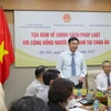 Thứ trưởng Bộ ngoại giao Phạm Quang Hiệu phát biểu tại Tọa đàm. (Nguồn: daibieunhandan.vn)