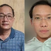 Bị can Nguyễn Minh Quân, giám đốc Bệnh viện TP Thủ Đức (trái) và bị can Nguyễn Văn Lợi. (Ảnh: Công an cung cấp)