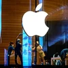 Biểu tượng Apple tại một cửa hàng. (Ảnh: AFP/ TTXVN)