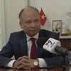 Đại sứ Việt Nam tại Pháp Đinh Toàn Thắng. (Ảnh: Thu Hà/Vietnam+)