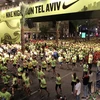 Các vận động viên chạy tại Quảng trường Rabin trong Cuộc chạy đêm Nike 2011. (Nguồn: timesofisrael.com)