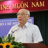Trưởng Ban Tuyên giáo Thành ủy Thành phố Hồ Chí Minh Phan Nguyễn Như Khuê phát biểu tại tọa đàm. (Ảnh: Thu Hương/TTXVN)