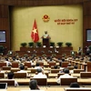Quang cảnh buổi thảo luận của Quốc hội về thí điểm cơ chế, chính sách đặc thù phát triển Thành phố Hồ Chí Minh (Ảnh: An Đăng /TTXVN)