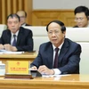 Phó Thủ tướng Lê Văn Thành phát biểu. (Ảnh: Minh Đức/TTXVN)