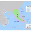 Vị trí và đường đi của bão Nalgae. (Nguồn: Trung tâm Dự báo Khí tượng Thủy văn Trung ương)