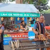 Những món ăn đặc trưng của đồng bào bản địa tại “Tuần lễ văn hóa ẩm thực” ở Gia Lai. (Ảnh: Hoài Nam/TTXVN)