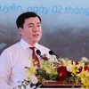Thứ trưởng Bộ Công Thương Nguyễn Sinh Nhật Tân phát biểu tại buổi lễ. (Ảnh: Hoàng Nguyên/TTXVN)