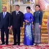 Chủ tịch nước Nguyễn Xuân Phúc và Phu nhân hội kiến Nhà Vua Maha Vajiralongkorn và Hoàng hậu Thái Lan. (Nguồn: baoquocte)