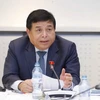 Bộ trưởng Bộ Kế hoạch và Đầu tư Nguyễn Chí Dũng phát biểu. (Ảnh: Doãn Tấn/TTXVN)