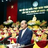 Chủ tịch nước Nguyễn Xuân Phúc phát biểu chúc mừng và chỉ đạo đại hội. (Ảnh: Thống Nhất/TTXVN)