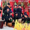 Trích đoạn Lễ hội Then Pang Mẫu của dân tộc Tày, tỉnh Lào Cai. (Ảnh: Trung Kiên/TTXVN)