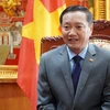Đại sứ Việt Nam tại Lào Nguyễn Bá Hùng. (Ảnh: Phạm Kiên/TTXVN)