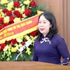 Phó Chủ tịch nước Võ Thị Ánh Xuân phát biểu chỉ đạo. (Ảnh: An Đăng/TTXVN)