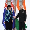 Bộ trưởng Ngoại giao Subrahmanyam Jaishankar và người đồng cấp New Zealand Nanaia Mahuta tại New Delhi ngày 7/2. (Nguồn: PTI) 