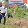 Lãnh đạo, cán bộ, người lao động thành phố Đà Nẵng tham gia hưởng ứng Tết trồng cây. (Ảnh: Văn Dũng/TTXVN)